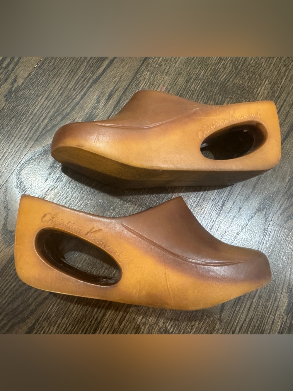 Vintage 1970s Christian Vermonet “Donut” Platform Clogs • Sculptural Rare (39)